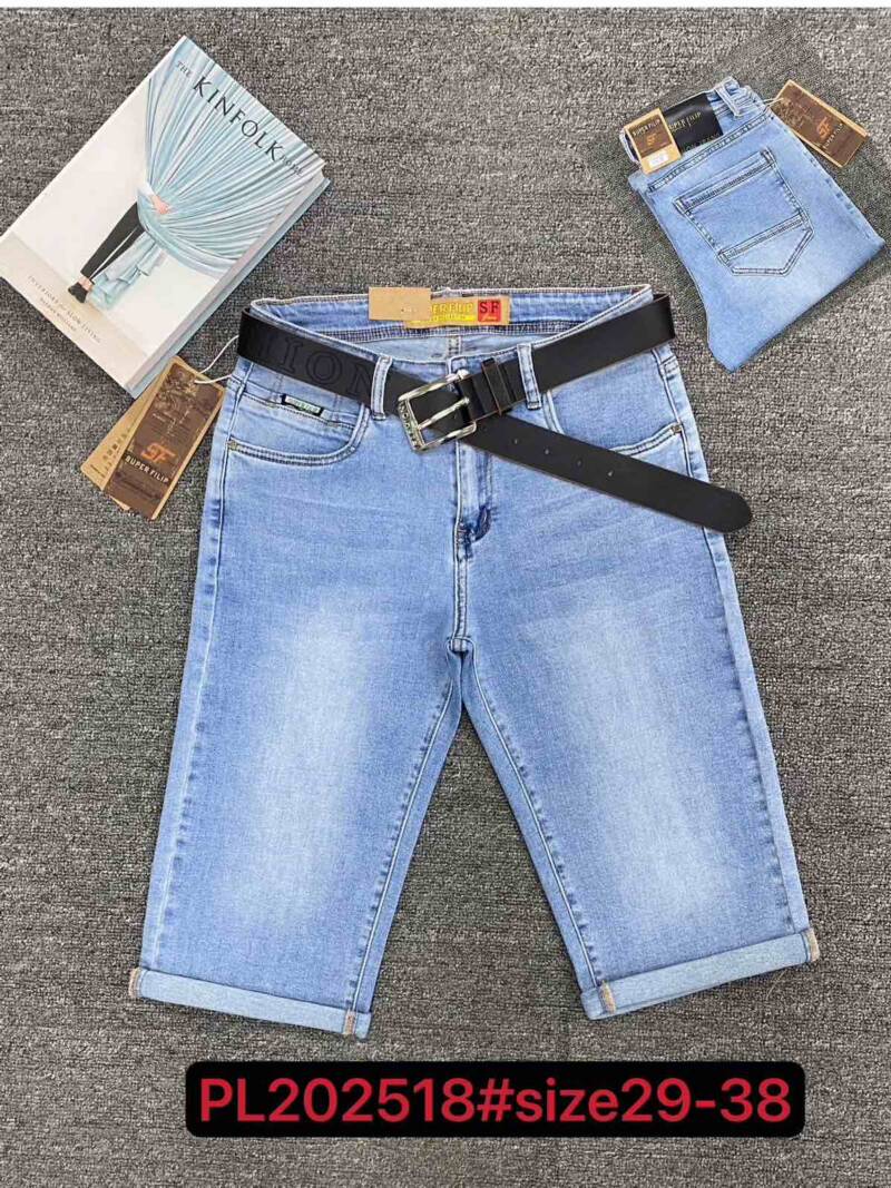 Rybaczki damskie jeansy Roz 29-38, 1 Kolor Paczka 10 szt